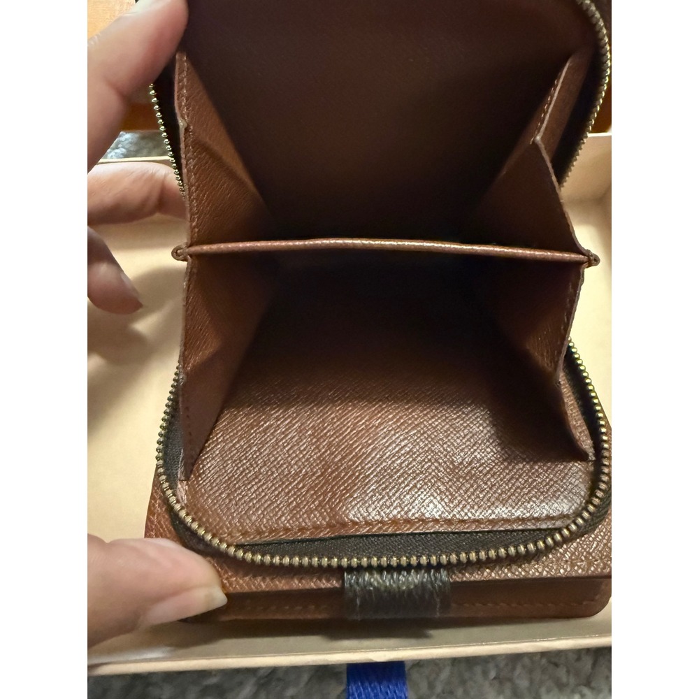 Louis Vuitton Monogram Compact Zip Wallet Brown Bifold M61667 complete set - Picture 10 of 17